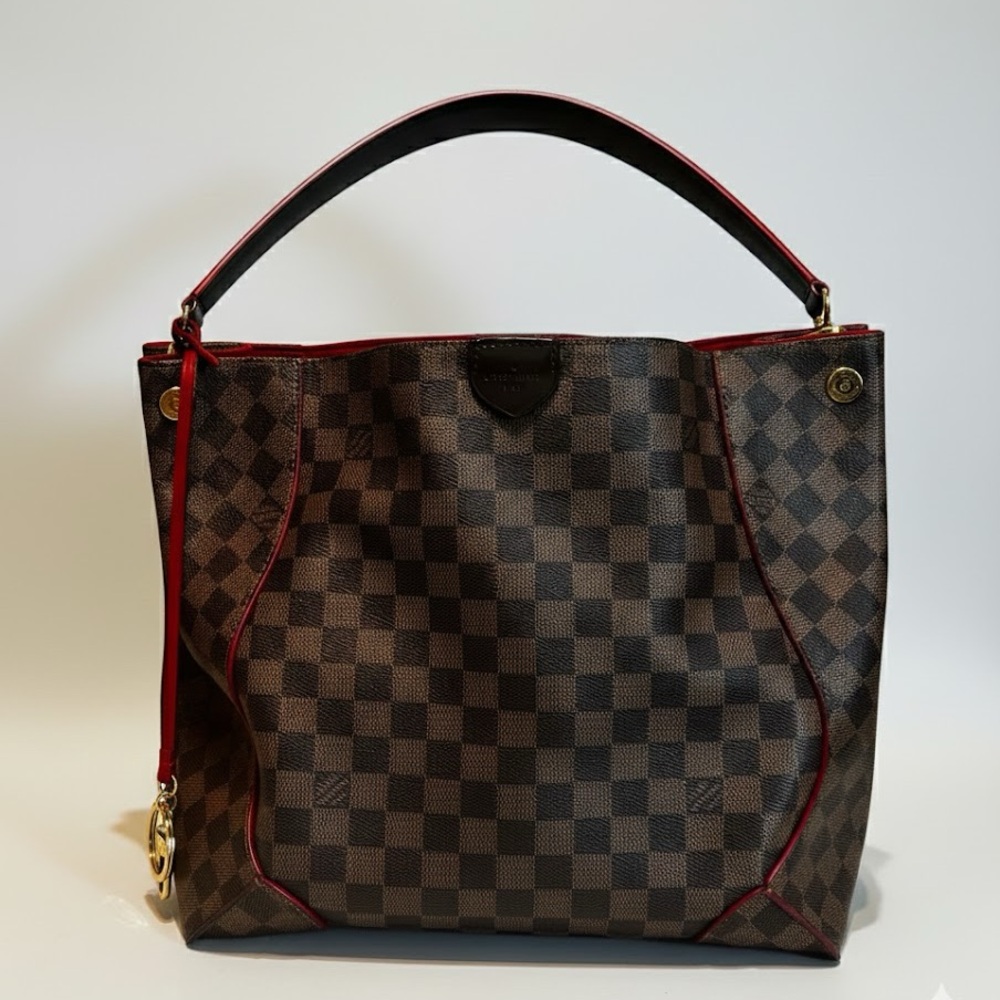 ๐ Louis Vuitton HOBO MM Damier Cerise - Picture 2 of 16